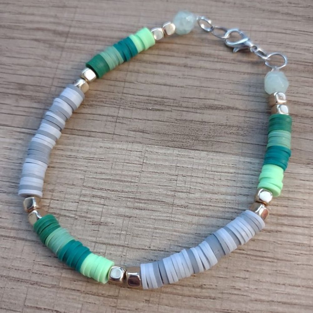 Heishi Clay Bead Ankle Bracelet